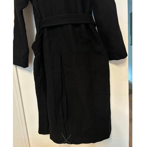 NWOT Madewell Double-Breasted Trench Coat In Black Size Medium - Picture 9 of 10